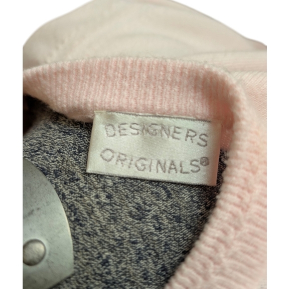 Vintage Designers Originals Pink Pearl Button Cardigan Sweater Size Small - Picture 5 of 6